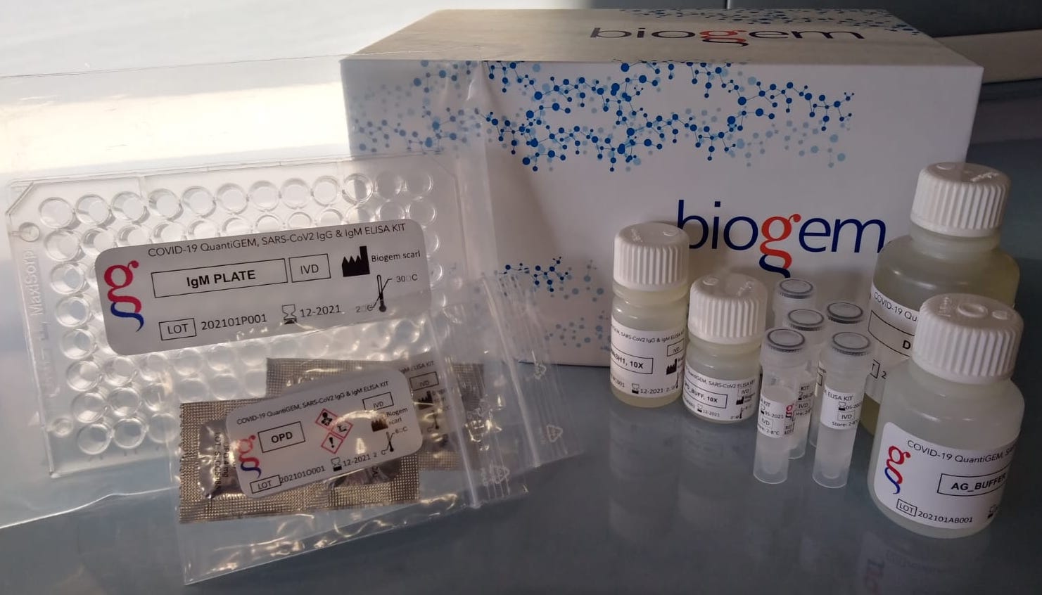Biogem lancia test quantitativo per supportare campagna vaccinale anti COVID 19